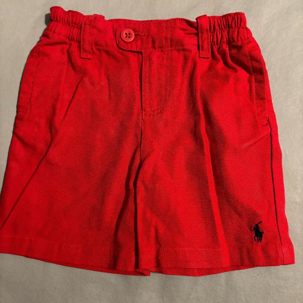 Polo Ralph Lauren Red Shorts Boys Size 24M